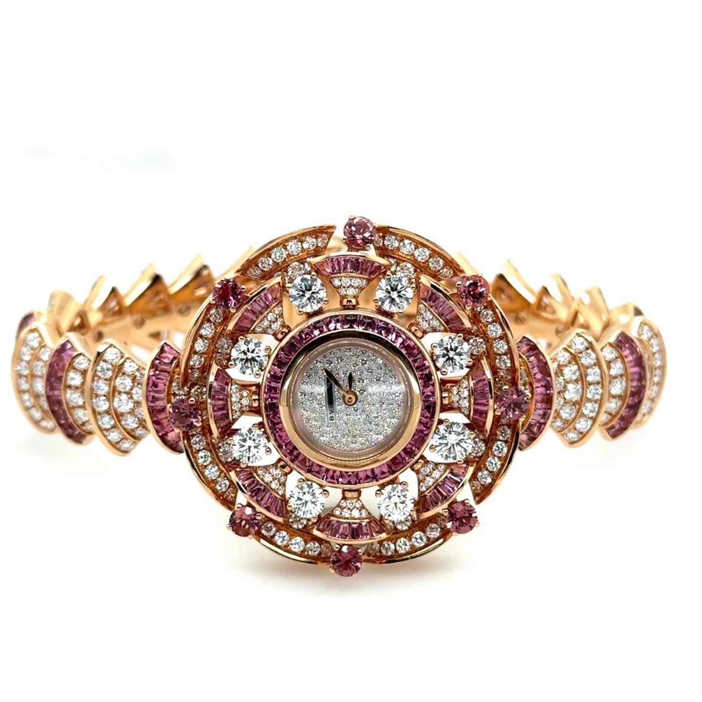 Bvlgari Diva Dream Quartz 39mm 18k or Rose Diamants / Saphir Femmes 102562