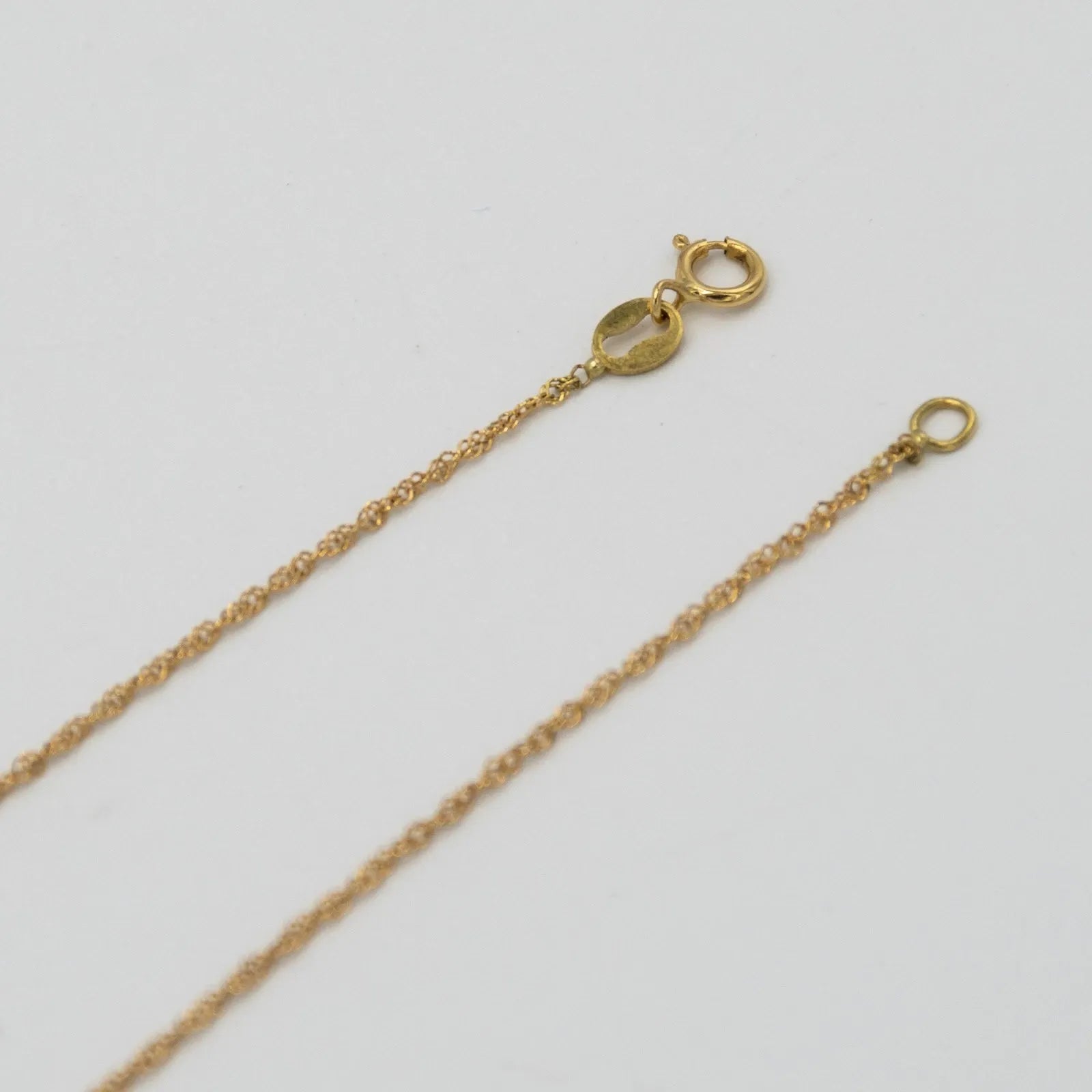 Collier femme en or jaune 18 carats 750 / collier en or 18 carats E.2121