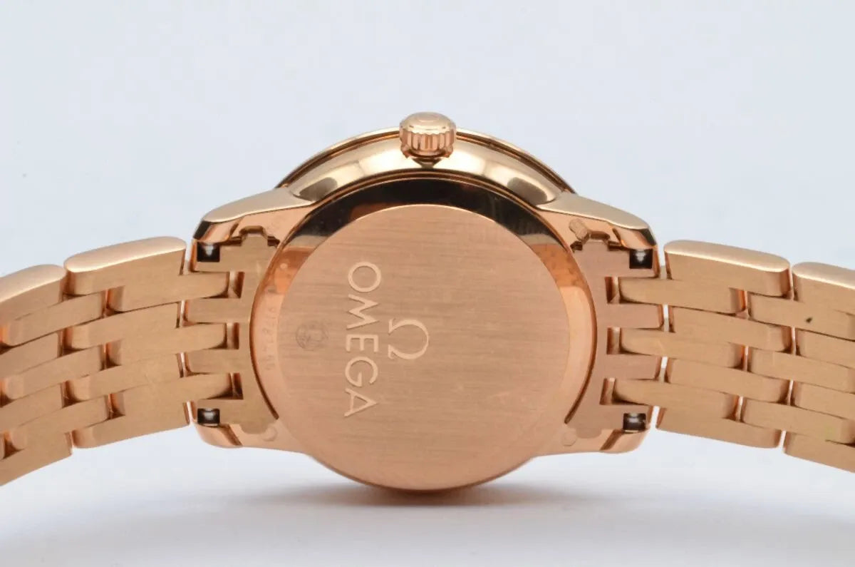 OMEGA DE VILLE PRESTIGE QUARTZ FEMME VINTAGE RARE 27MM 18K OR 424.50.27
