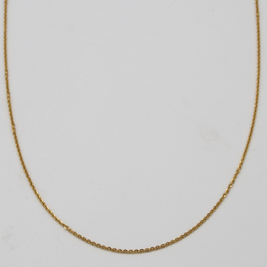 Collier femme en or jaune 18 carats 750 col rond 18 carats or jaune collier A.91