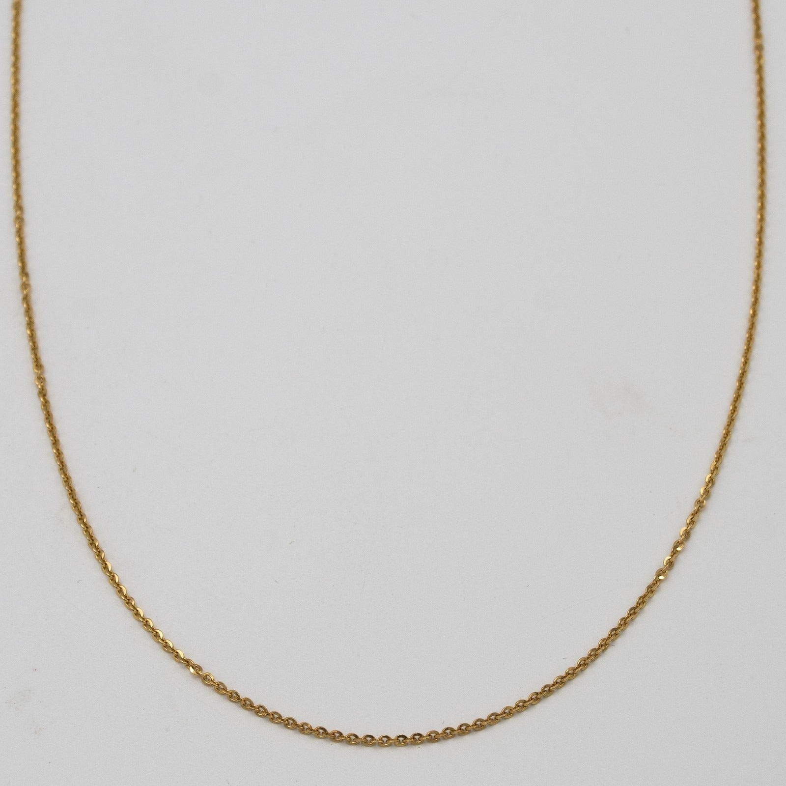 Collier femme en or jaune 18 carats 750 col rond 18 carats or jaune collier A.91