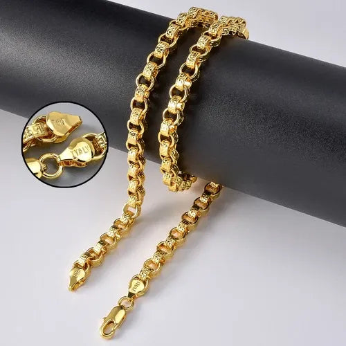 Collier Or 18 Carats 750 Italy 45/50/55/60 cm Homme Femme Chaîne Élégante