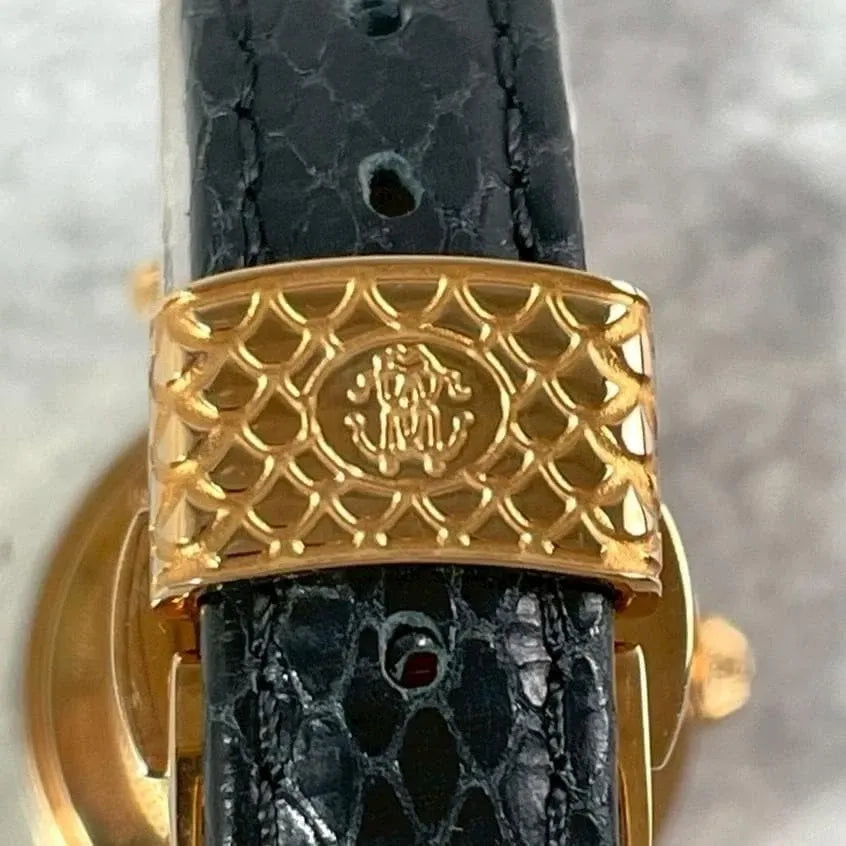 Montre femme Roberto Cavalli by Franck Muller 1L071 noir or édition limitée-