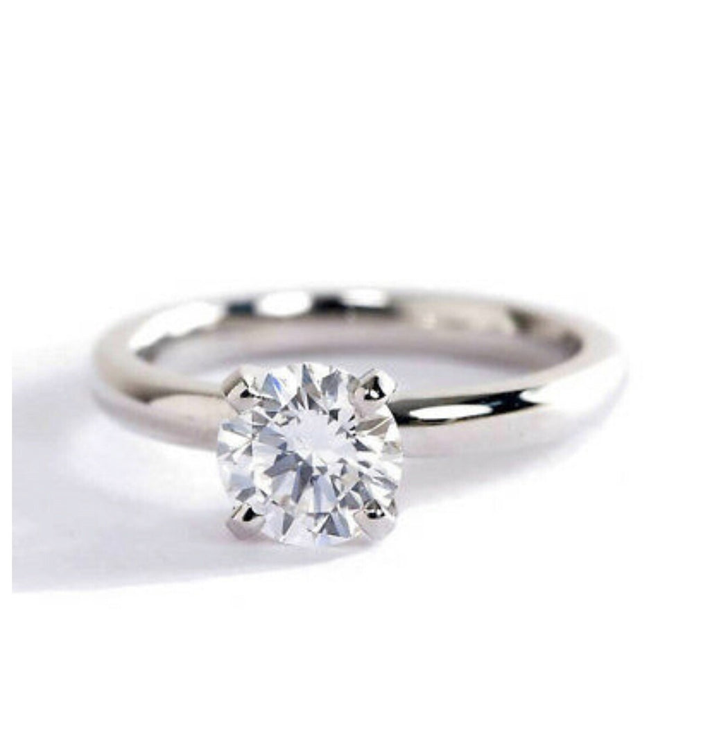 "DREAM" XL BAGUE SOLITAIRE DIAMANT OR BLANC 18K 0,80CT GVS1 5190€ AUTHENTIQUE