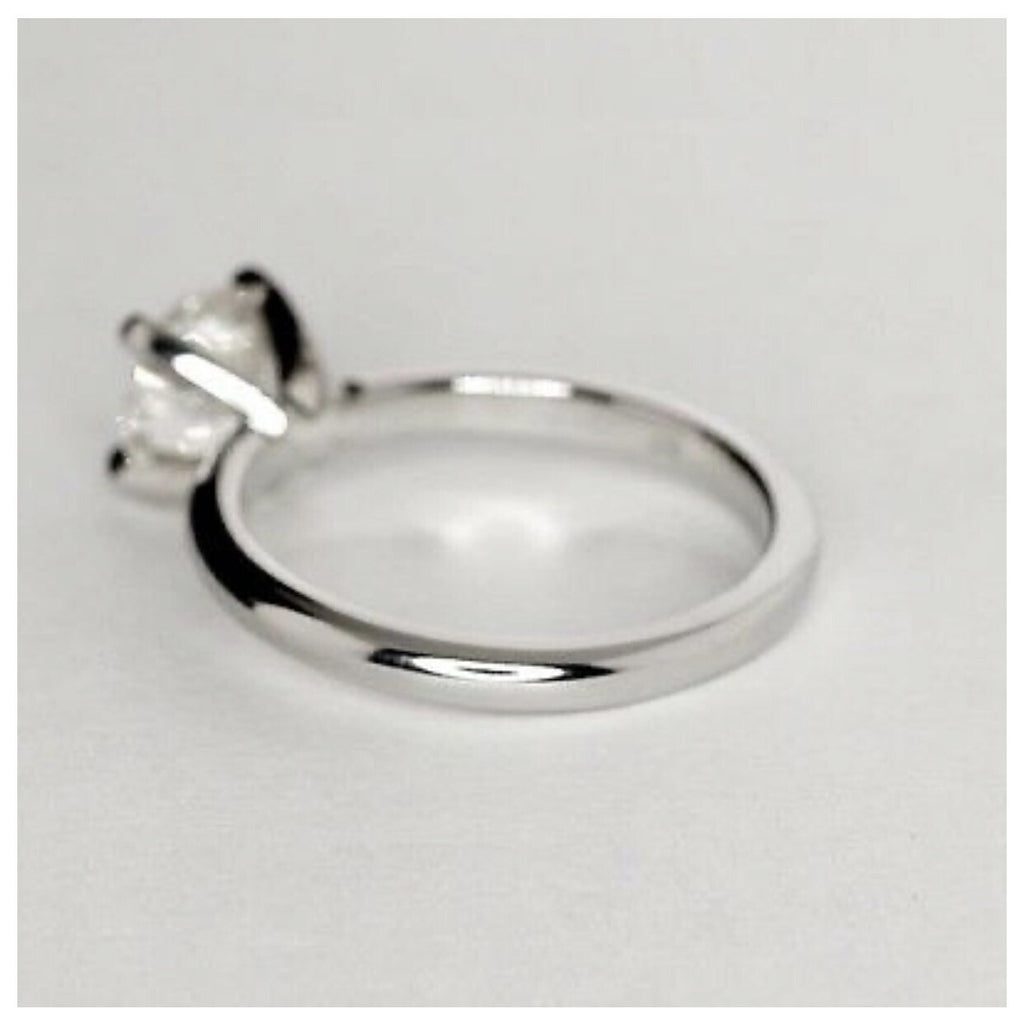 "DREAM" XL BAGUE SOLITAIRE DIAMANT OR BLANC 18K 0,80CT GVS1 5190€ AUTHENTIQUE