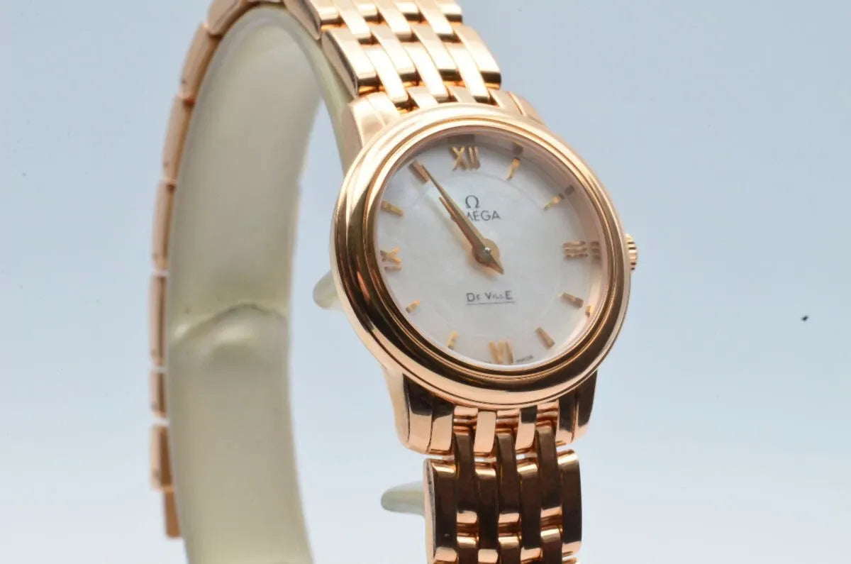 OMEGA DE VILLE PRESTIGE QUARTZ FEMME VINTAGE RARE 27MM 18K OR 424.50.27