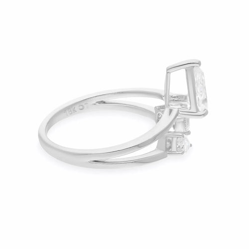 Bague En Diamant Rond De 1,16 Ct Naturel SI/H En Or Blanc 18k Cadeau